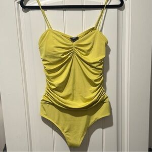 Express Body Contour Ruched Bodysuit